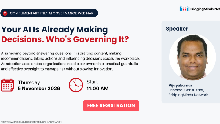 ITIL AI Governance 2026 Event Banner