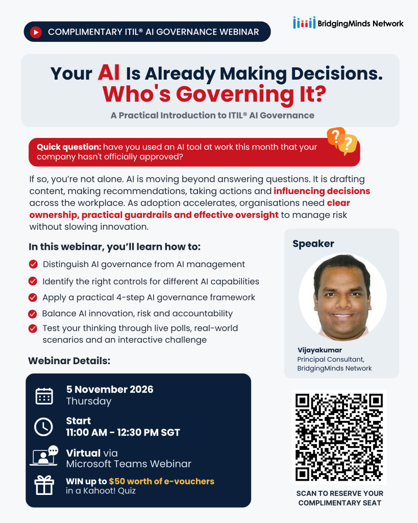 ITIL AI Governance 2026 Webinar Flyer